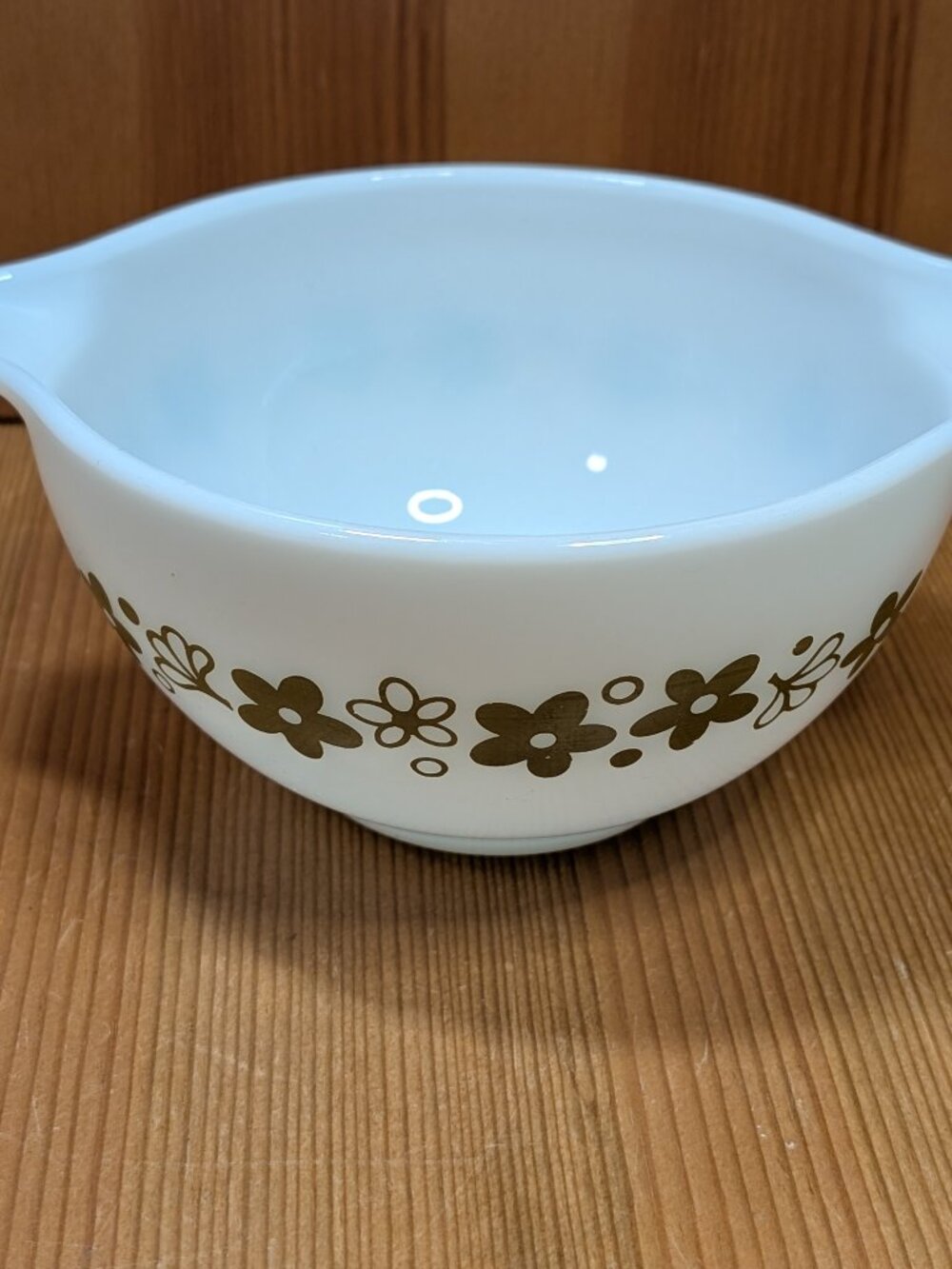 Vtg Pyrex 441 CRAZY DAISY SPRING BLOSSOM Batter Bowl Nesting Mixing 1 1/2 pt GUC